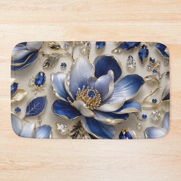 Item preview, Luxury Sapphire Floral designed and sold by FluffyGallery.
