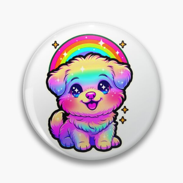Item preview, Kawaii Rainbow Puppy Cute Cartoon Sticker designed and sold by ExploreAura Studio.