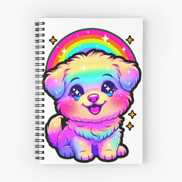 Item preview, Kawaii Rainbow Puppy Cute Cartoon Sticker designed and sold by ExploreAura Studio.