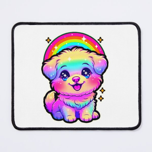 Item preview, Kawaii Rainbow Puppy Cute Cartoon Sticker designed and sold by ExploreAura Studio.