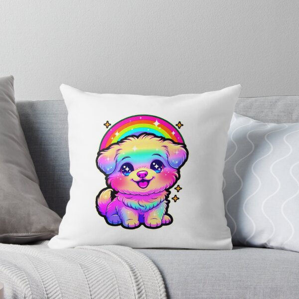 Item preview, Kawaii Rainbow Puppy Cute Cartoon Sticker designed and sold by ExploreAura Studio.