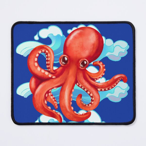 Item preview, Red Octopus In the Ocean designed and sold by The Retromotel.