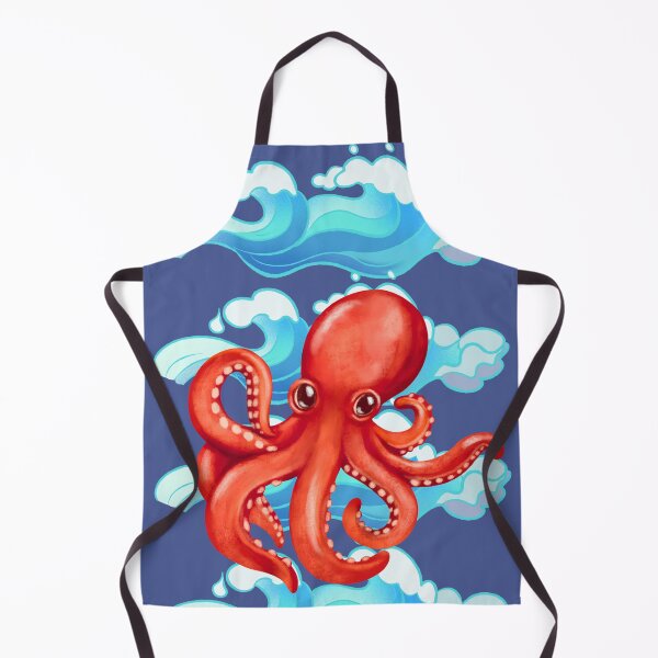 Item preview, Red Octopus In the Ocean designed and sold by The Retromotel.