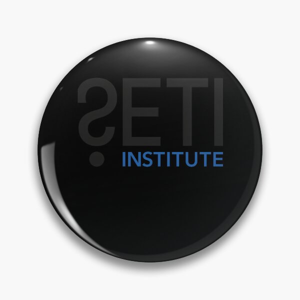 Item preview, Minimalist Logo Displaying Large Dark Grey SETI designed and sold by InkArtora.