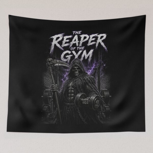 Item preview, The Reaper Of The Gym Grim Reaper Bodybuilding Workout Graphic designed and sold by Digistore1221.