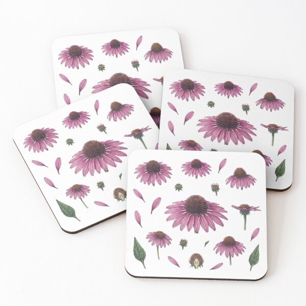 Item preview, Purple Echinacea Botanical Flower designed and sold by Bio Tech Art.