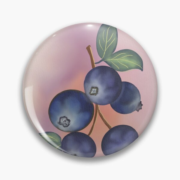 Item preview, Bramble Blues — Blueberry Botanical Illustration, Hand-Painted Berry Branch, Nature Study Art Print designed and sold by ArtByShoonya.