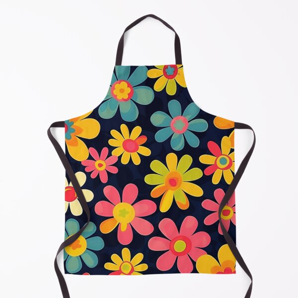 Item preview, Retro Happy Hippie 1960's Vibrant Colorful Flower Pattern designed and sold by DEC02.
