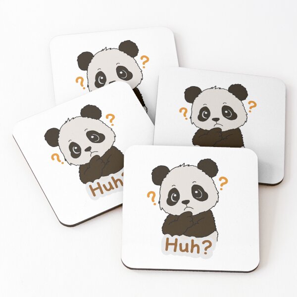 Item preview, confused cut panda  designed and sold by FattyDream.