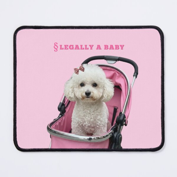 Item preview, Legally A Baby Funny Poodle Stroller Print designed and sold by chaos-and-curls.