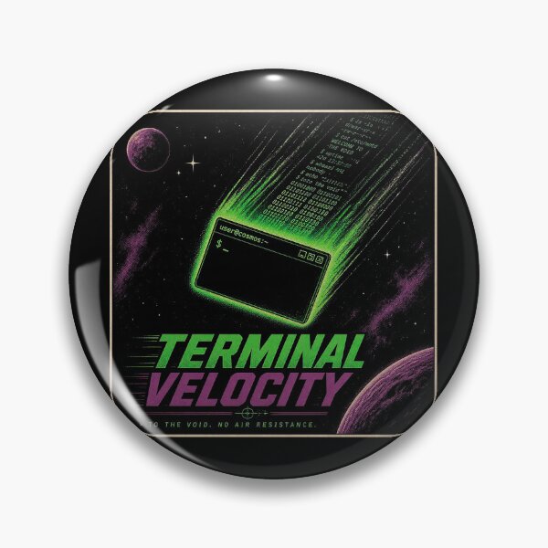 Item preview, Terminal Velocity - Funny Programmer Pun Shirt designed and sold by Geek Tracy Shop.