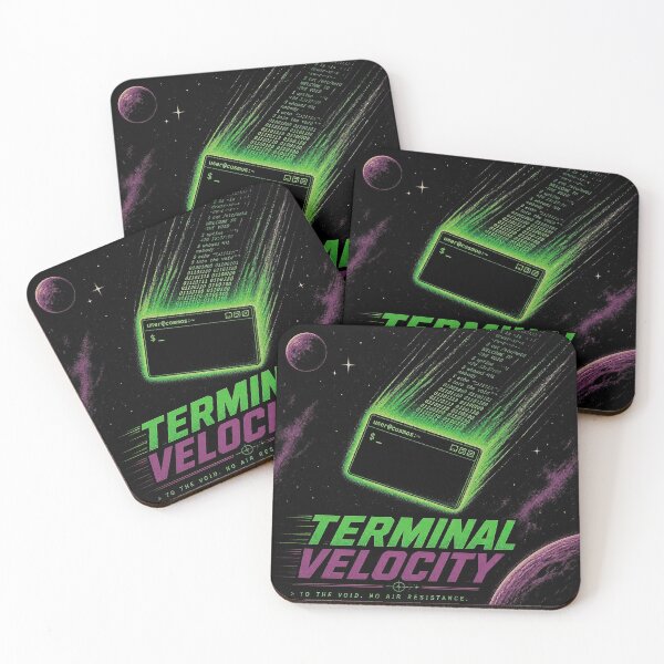 Item preview, Terminal Velocity - Funny Programmer Pun Shirt designed and sold by Geek Tracy Shop.