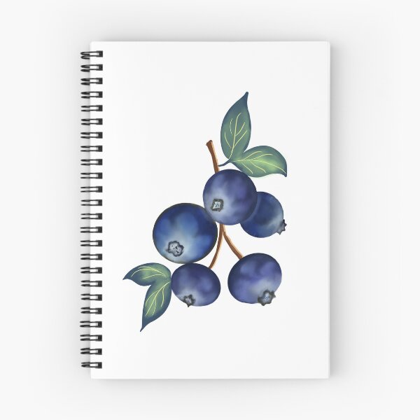 Item preview, Bramble Blues — Blueberry Botanical Die-Cut Sticker, Hand-Painted Berry Branch, Nature Illustration designed and sold by ArtByShoonya.