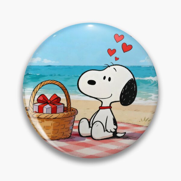 Item preview, Copy of Snoopy Beach Sunset Picnic Valentine designed and sold by Innova_Creations.