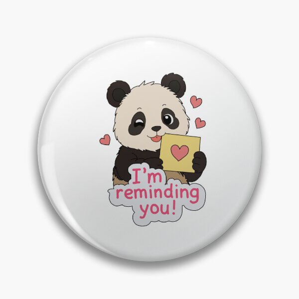 Item preview, cute panda sending love letter as reminder designed and sold by FattyDream.