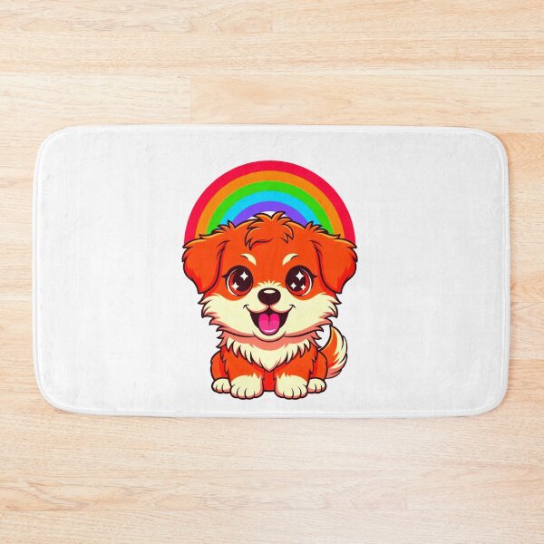 Item preview, Cute Rainbow Puppy Cartoon Sticker designed and sold by ExploreAura Studio.