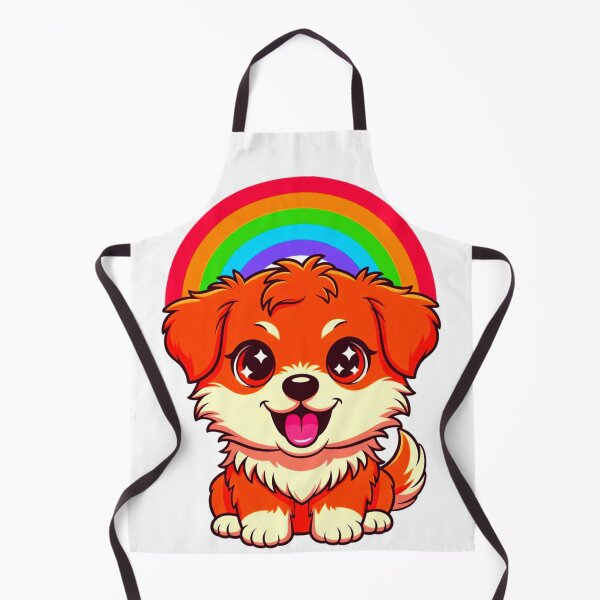 Item preview, Cute Rainbow Puppy Cartoon Sticker designed and sold by ExploreAura Studio.