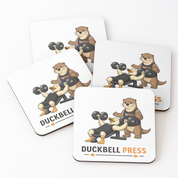 Artikelvorschau, Duckbell Press Lustiges Wortspiel mit Ente und Otter im Fitnessstudio entworfen und verkauft von NicramR.