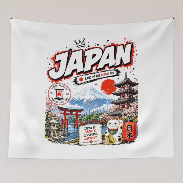 Item preview, Japan Graffiti Streetwear Typography Design designed and sold by AtuqStudio.