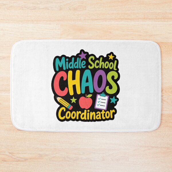 Item preview, Funny Middle School Teacher Chaos Coordinator designed and sold by officinelala.