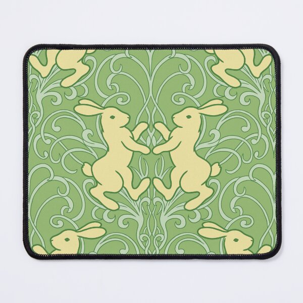 Item preview, Medieval Rabbit in art nouveau botanical pattern designed and sold by tayaan.