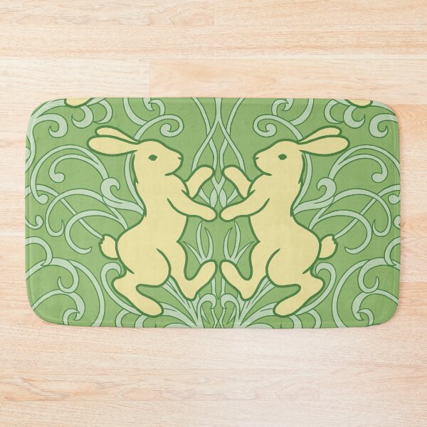 Item preview, Medieval Rabbit in art nouveau botanical pattern  designed and sold by tayaan.