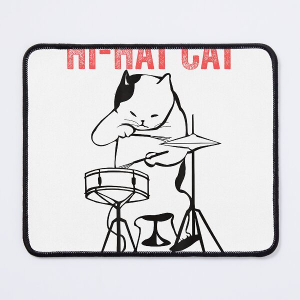 Item preview, Hi-Hat Cymbals Shirt Cool Drumming Jazz Cat Tee designed and sold by DArtfulStudio.