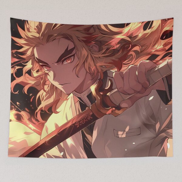 Item preview, Kyojuro Rengoku Demon Slayer Blazing Sword Gaze designed and sold by MicaheHaffner.