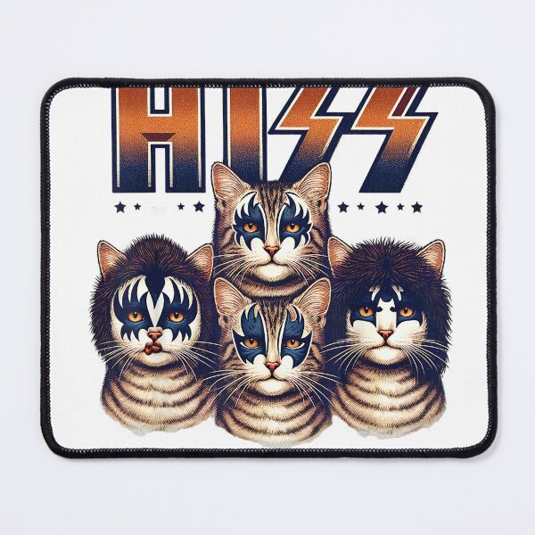 Item preview, Hiss Cats Rock Kittens Rocking for Cat Lover Cat Mom Cat Dad T-Shirt designed and sold by DArtfulStudio.