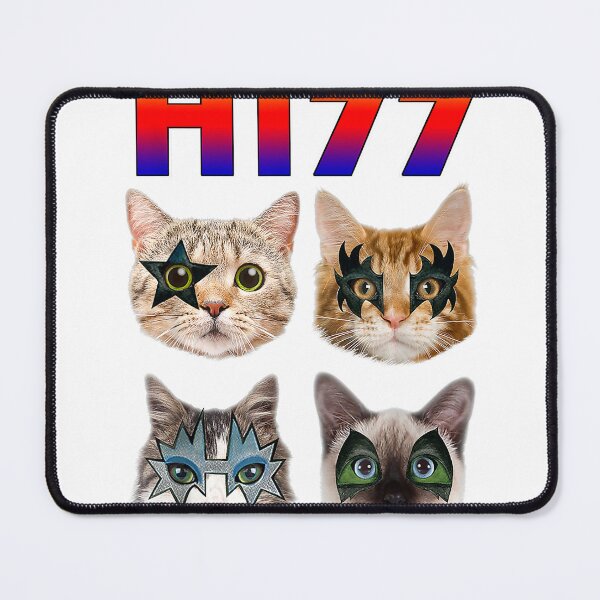 Item preview, Hiss Funny Cats Kittens Rock Rockin Short Sleeve T-shirt Gift Tee Pun designed and sold by Othinus.