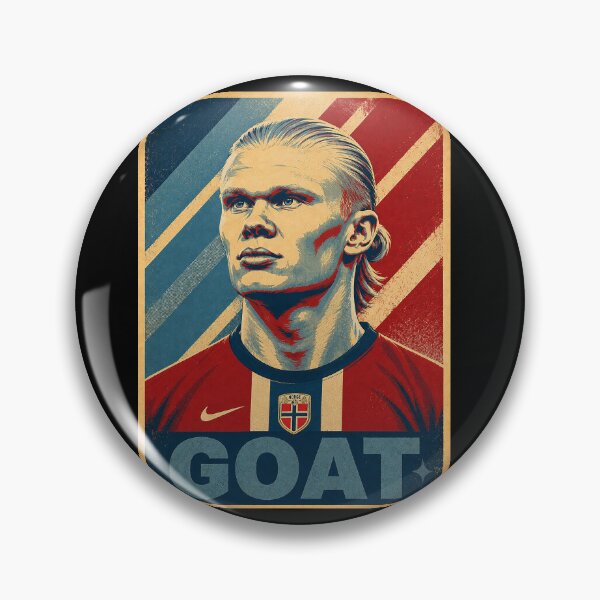 Item preview, Erling Haaland - G.O.A.T Typography Norway designed and sold by delacerdaan.