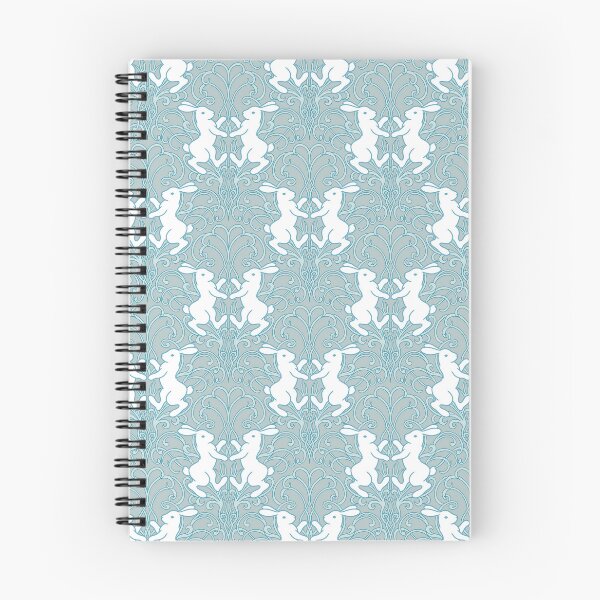 Item preview, Medieval Rabbit in art nouveau botanical pattern Blue designed and sold by tayaan.