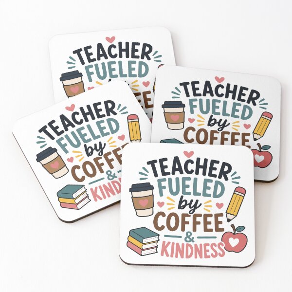 Item preview, Teacher Fueled by Coffee and Kindness designed and sold by officinelala.