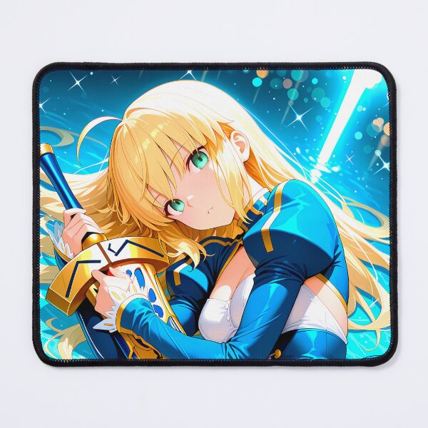 Item preview, Saber Fate Stay Night Excalibur Blue Fantasy Glow designed and sold by MicaheHaffner.