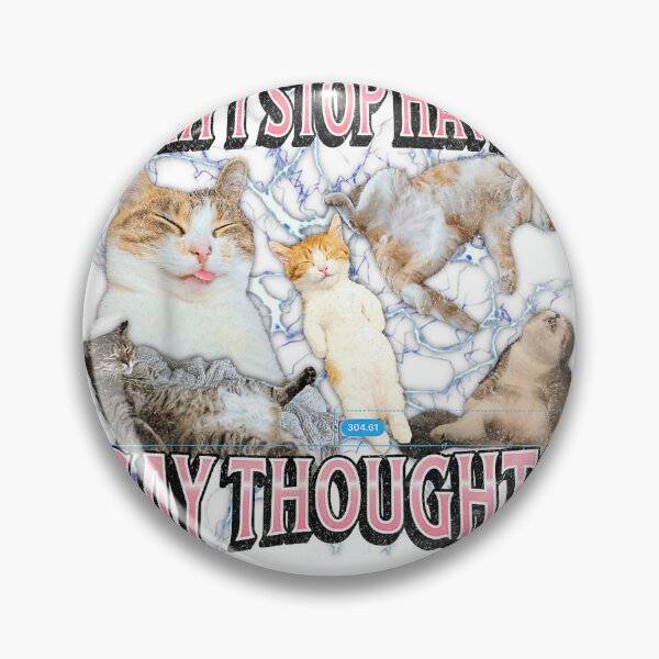 Item preview, I Can't Stop Having Gay Thoughts Funny Cat Meme Bootleg T-Shirt designed and sold by Badriiiii.