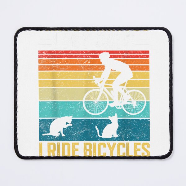 Item preview, I Pet Cats I Ride Bicycles And I Know Things Funny Cycling T-Shirt designed and sold by kevincuellar.