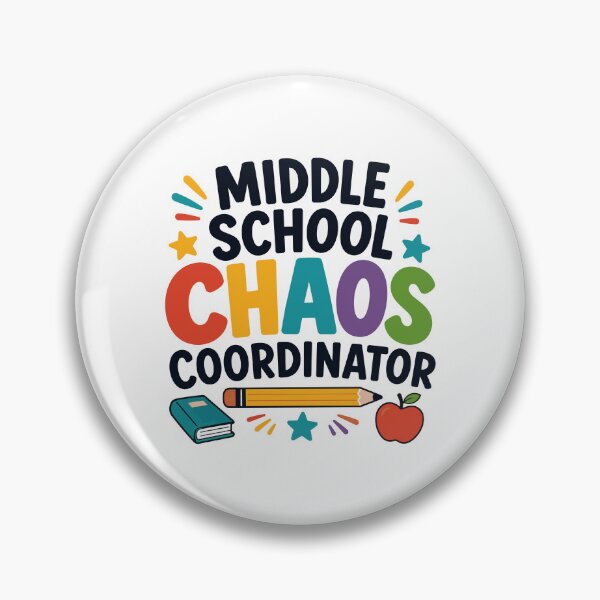 Item preview, Middle School Teacher Chaos Coordinator designed and sold by officinelala.