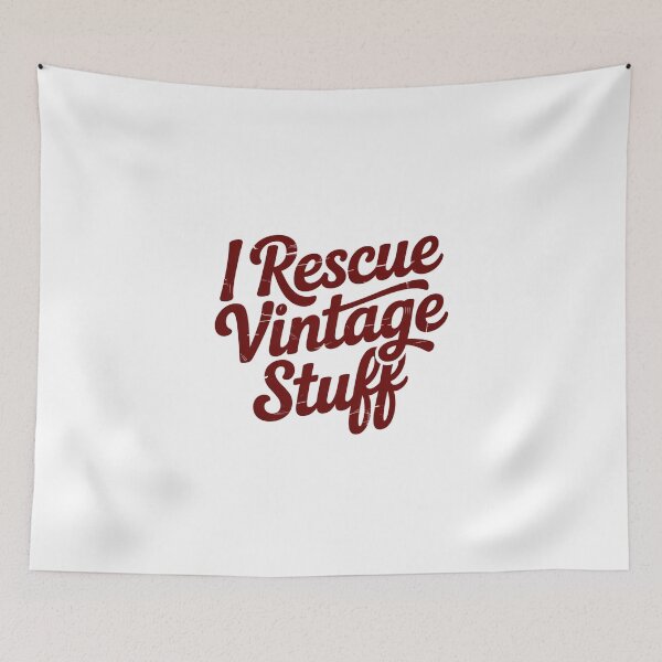 Item preview, I Rescue Vintage Stuff, Funny Vintage Lover Design, Thrift Store Lover, Antique Collector, Flea Market Gift, Retro Reseller Graphic designed and sold by CoastalEmp.