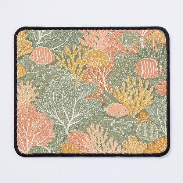 Item preview, Coastal Coral Reef Fish Pattern Ocean Life Shower Curtain designed and sold by FestivityFinds.