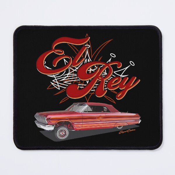 Item preview, 1963 Impala El Rey with text - Lowrider, Kustom, Hot Rod, Muscle Car designed and sold by Elegant Customs.