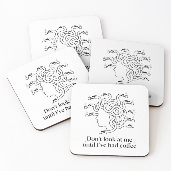 Item preview, Funny Medusa Morning Coffee Snakes Sunglasses Art designed and sold by pattman.