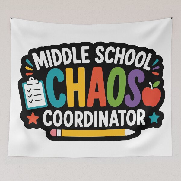Item preview, Middle School Teacher Chaos Coordinator designed and sold by officinelala.