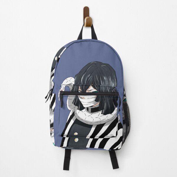 Item preview, Obanai Iguro Demon Slayer Blue Portrait White Snake designed and sold by MicaheHaffner.