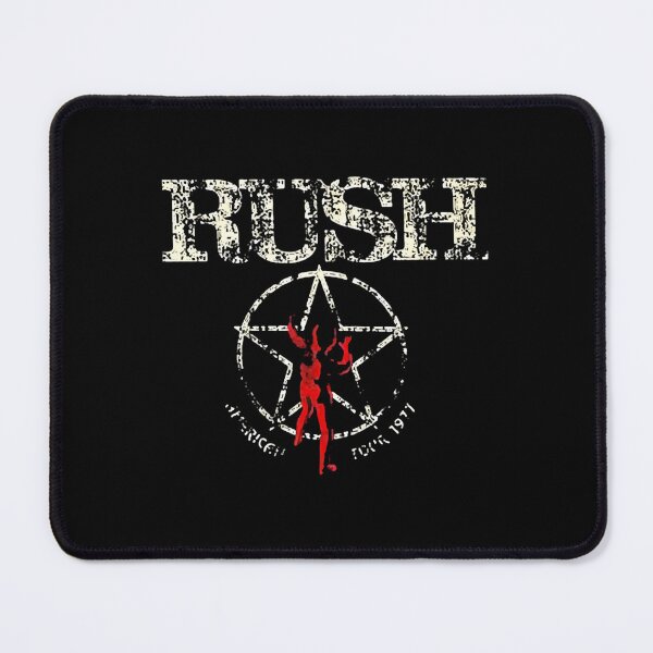Item preview, Speckled RUSH Typography Above a Textured White Starman designed and sold by Honeytheartist.
