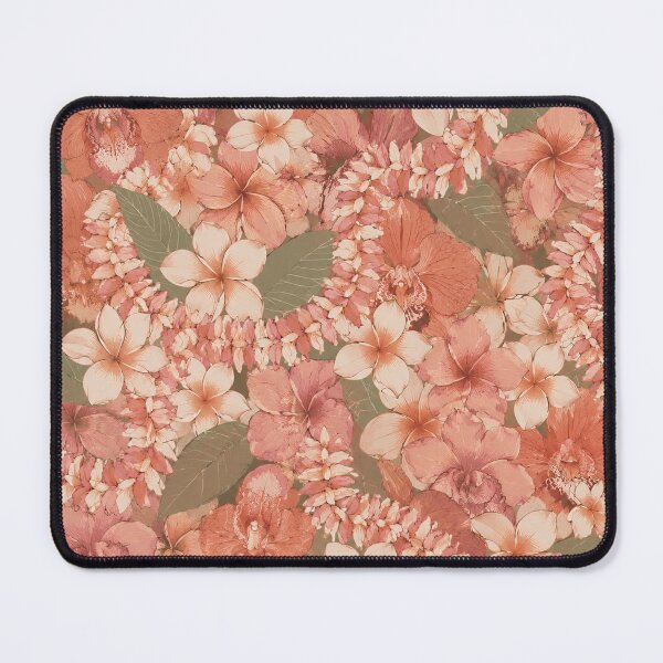 Item preview, Tropical Plumeria Orchid Floral Pattern Throw Pillow designed and sold by FestivityFinds.
