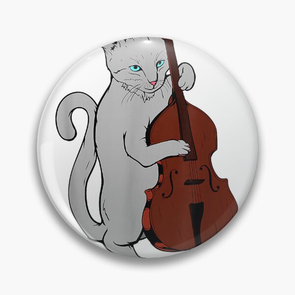 Item preview, Jazz Cat Playing Upright Bass Shirt Cool Musician T-Shirt designed and sold by ‘Nothing Scares Me’ Store.