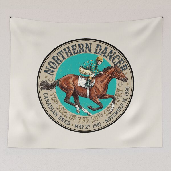 Item preview, The Great Racehorse Northern Dancer horse racing gifts designed and sold by Ginny Luttrell.