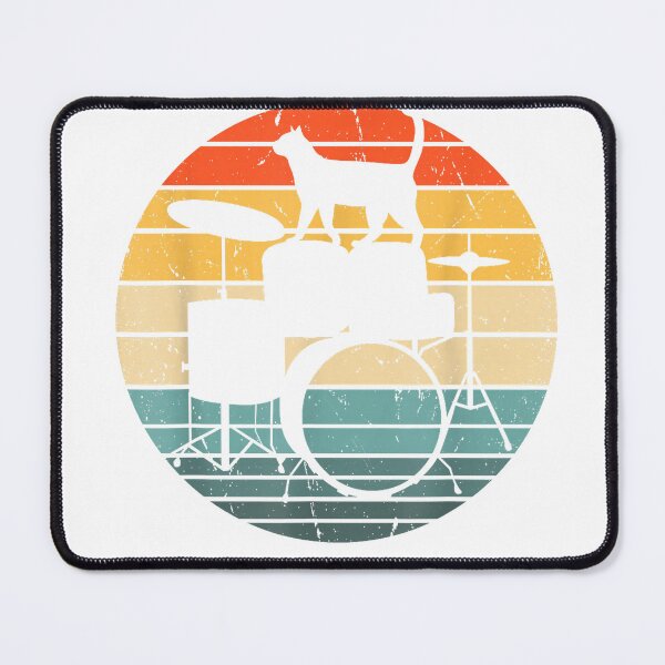 Item preview, Jazz Cat Playing Drums Drum Drumming Drumset Funny Drummer T-Shirt designed and sold by Voila-creative.