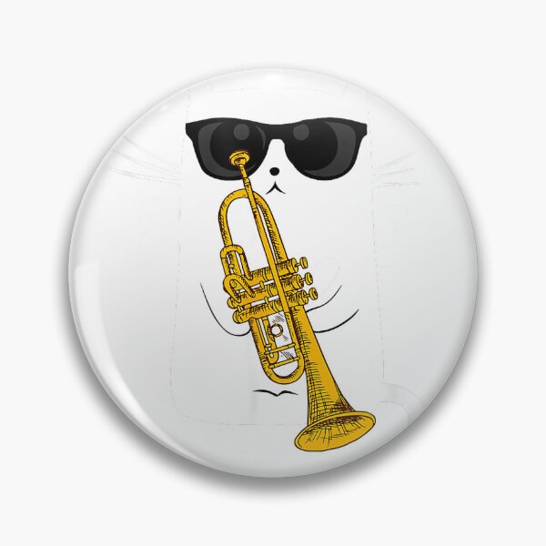 Item preview, Jazz Cat Live Tonight - Cool Smooth Trumpet Playing Design T-Shirt designed and sold by JJLetterDesigns.