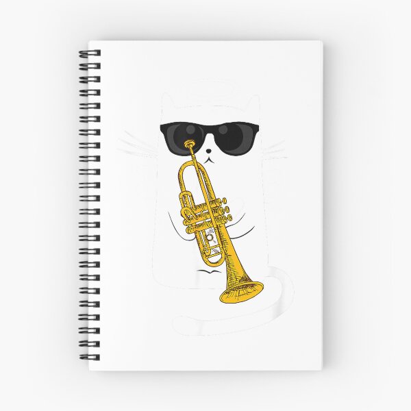 Item preview, Jazz Cat Live Tonight - Cool Smooth Trumpet Playing Design T-Shirt designed and sold by JJLetterDesigns.